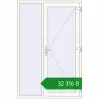 Ціноутворення Вхідні двері 1400x2100 мм REHAU Euro-Design 60 Білий (RAL 9016) з двох сторін. Ціна: ₴32,315.86
