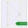 Ціноутворення Вхідні двері 2000x2100 мм REHAU Euro-Design 60 Білий (RAL 9016) з двох сторін. Ціна: ₴34,633.21