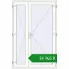 Ціноутворення Вхідні двері 1400x2100 мм REHAU Euro-Design 60 Білий (RAL 9016) з двох сторін. Ціна: ₴34,964.57