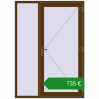 Ціноутворення Вхідні двері 1500x2100 мм REHAU Euro-Design 60 WALNUT з двох сторін. Ціна: €735.25