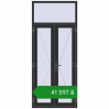 Ціноутворення Вхідні двері 1100x2600 мм REHAU Euro-Design 60 ANTHRACITE_GREY_GLATT з двох сторін. Ціна: ₴41,597.24