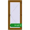 Ціноутворення Вхідні двері 980x2100 мм REHAU Euro-Design 60 GOLDEN OAK з двох сторін. Ціна: ₴34,687.05