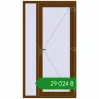Ціноутворення Вхідні двері 1100x2000 мм REHAU Euro-Design 60 WALNUT ззовні. Ціна: ₴29,023.84