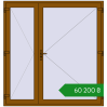 Ціноутворення Вхідні двері 2000x2100 мм REHAU Euro-Design 60 GOLDEN OAK з двох сторін. Ціна: ₴60,200.12
