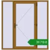 Ціноутворення Вхідні двері 2000x2100 мм REHAU Euro-Design 60 LIGHT_OAK з двох сторін. Ціна: ₴39,718.25