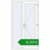Ціноутворення Вхідні двері 1090x1960 мм REHAU Brillant-Design Білий (RAL 9016) з двох сторін. Ціна: ₴36,205.43