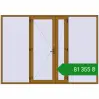 Ціноутворення Вхідні двері 3180x2250 мм REHAU Euro-Design 60 LIGHT_OAK з двох сторін. Ціна: ₴81,355.45
