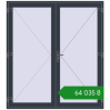 Ціноутворення Вхідні двері 1980x2200 мм REHAU Brillant-Design ANTHRACITE_GREY_STRUKTURAL з двох сторін. Ціна: ₴64,034.85