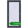 Ціноутворення Вхідні двері 1000x2000 мм REHAU Euro-Design 60 ANTHRACITE_GREY_STRUKTURAL з двох сторін. Ціна: ₴24,085.82