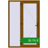 Ціноутворення Вхідні двері 1400x2100 мм REHAU Euro-Design 60 GOLDEN OAK з двох сторін. Ціна: ₴38,176.49