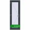 Ціноутворення Вхідні двері 700x2000 мм REHAU Euro-Design 60 ANTHRACITE_GREY_STRUKTURAL з двох сторін. Ціна: ₴23,605.50