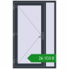 Ціноутворення Вхідні двері 1170x1830 мм REHAU Euro-Design 60 ANTHRACITE_GREY_STRUKTURAL з двох сторін. Ціна: ₴26,102.95