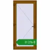 Ціноутворення Вхідні двері 1000x2100 мм REHAU Euro-Design 60 GOLDEN OAK з двох сторін. Ціна: ₴31,276.02