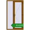 Ціноутворення Вхідні двері 1200x2100 мм REHAU Brillant-Design GOLDEN OAK з двох сторін. Ціна: ₴38,653.29