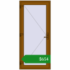Ціноутворення Вхідні двері 950x2100 мм REHAU Euro-Design 60 GOLDEN OAK з двох сторін. Ціна: $653.59