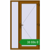 Ціноутворення Вхідні двері 1200x2000 мм REHAU Brillant-Design GOLDEN OAK з двох сторін. Ціна: ₴38,885.71