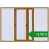 Ціноутворення Вхідні двері 3180x2250 мм REHAU Euro-Design 60 LIGHT_OAK з двох сторін. Ціна: ₴75,931.75