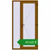 Ціноутворення Вхідні двері 1200x2280 мм REHAU Euro-Design 60 GOLDEN OAK з двох сторін. Ціна: ₴43,632.24