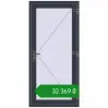 Ціноутворення Вхідні двері 900x1900 мм REHAU Brillant-Design ANTHRACITE_GREY_STRUKTURAL з двох сторін. Ціна: ₴32,369.29