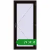 Ціноутворення Вхідні двері 980x2100 мм REHAU Euro-Design 60 BLACK_BROWN з двох сторін. Ціна: ₴29,040.94