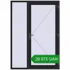 Ціноутворення Вхідні двері 1500x2100 мм REHAU Euro-Design 60 BLACK_ULTI-MATT з двох сторін. Ціна: ₴28,075.19