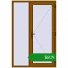 Ціноутворення Вхідні двері 1400x2100 мм REHAU Euro-Design 60 GOLDEN OAK з двох сторін. Ціна: $808.97