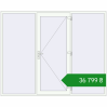 Ціноутворення Вхідні двері 2600x2100 мм REHAU Euro-Design 60 Білий (RAL 9016) з двох сторін. Ціна: ₴36,798.53