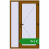 Ціноутворення Вхідні двері 1250x2050 мм REHAU Euro-Design 60 GOLDEN OAK з двох сторін. Ціна: €942.71