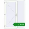 Ціноутворення Вхідні двері 1530x2100 мм REHAU Euro-Design 60 Білий (RAL 9016) з двох сторін. Ціна: ₴27,815.70