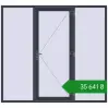 Ціноутворення Вхідні двері 2400x2200 мм REHAU Euro-Design 60 ANTHRACITE_GREY_STRUKTURAL з двох сторін. Ціна: ₴35,641.36