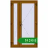 Ціноутворення Вхідні двері 1200x2100 мм REHAU Brillant-Design GOLDEN OAK ззовні. Ціна: ₴59,289.98