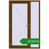 Ціноутворення Вхідні двері 1300x2000 мм REHAU Euro-Design 60 WALNUT з двох сторін. Ціна: ₴32,844.12