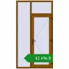 Ціноутворення Вхідні двері 1300x2400 мм REHAU Euro-Design 60 GOLDEN OAK з двох сторін. Ціна: ₴42,496.00