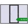 Ціноутворення Вхідні двері 3000x2100 мм REHAU Brillant-Design ANTHRACITE_GREY_GLATT з двох сторін. Ціна: ₴56,352.57
