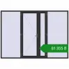 Ціноутворення Вхідні двері 3180x2250 мм REHAU Euro-Design 60 ANTHRACITE_GREY_GLATT з двох сторін. Ціна: ₴81,355.45