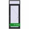 Ціноутворення Вхідні двері 900x2270 мм REHAU Euro-Design 60 BLACK_ULTI-MATT з двох сторін. Ціна: ₴27,242.87