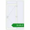 Ціноутворення Вхідні двері 1400x2300 мм REHAU Euro-Design 60 Білий (RAL 9016) з двох сторін. Ціна: ₴28,695.65