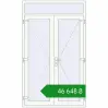 Ціноутворення Вхідні двері 1400x2350 мм REHAU Brillant-Design Білий (RAL 9016) з двох сторін. Ціна: ₴46,647.94