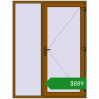 Ціноутворення Вхідні двері 1590x2100 мм REHAU Euro-Design 60 GOLDEN OAK з двох сторін. Ціна: $888.60