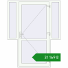 Ціноутворення Вхідні двері 1710x2150 мм REHAU Euro-Design 60 Білий (RAL 9016) з двох сторін. Ціна: ₴31,168.50