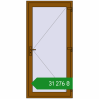 Ціноутворення Вхідні двері 1000x2100 мм REHAU Euro-Design 60 GOLDEN OAK з двох сторін. Ціна: ₴31,276.02