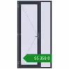 Ціноутворення Вхідні двері 1200x2350 мм REHAU SYNEGO ANTHRACITE_GREY_STRUKTURAL з двох сторін. Ціна: ₴55,357.74