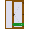 Ціноутворення Вхідні двері 1400x2100 мм REHAU Euro-Design 60 GOLDEN OAK з двох сторін. Ціна: $852.37