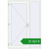 Ціноутворення Вхідні двері 1500x2200 мм REHAU Brillant-Design Білий (RAL 9016) з двох сторін. Ціна: ₴32,360.36