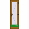 Ціноутворення Вхідні двері 600x2000 мм REHAU Euro-Design 60 LIGHT_OAK з двох сторін. Ціна: $468.01