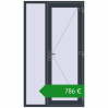 Ціноутворення Вхідні двері 1200x2100 мм REHAU Euro-Design 60 ANTHRACITE_GREY_STRUKTURAL з двох сторін. Ціна: €786.00