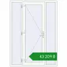 Ціноутворення Вхідні двері 1500x2100 мм REHAU Brillant-Design Білий (RAL 9016) з двох сторін. Ціна: ₴43,208.66