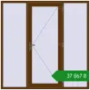 Ціноутворення Вхідні двері 2000x2000 мм REHAU Euro-Design 60 WALNUT з двох сторін. Ціна: ₴37,866.79