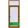 Ціноутворення Вхідні двері 1000x2500 мм REHAU Euro-Design 60 GOLDEN OAK ззовні. Ціна: ₴26,802.72
