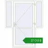 Ціноутворення Вхідні двері 1710x2150 мм REHAU Euro-Design 60 Білий (RAL 9016) з двох сторін. Ціна: ₴27,012.69